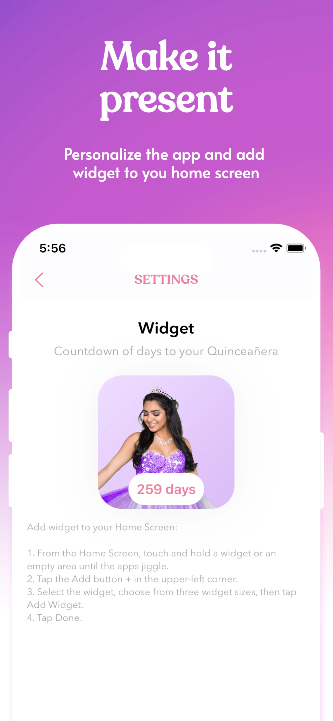 Quincy - Quinceanera Planner screenshot